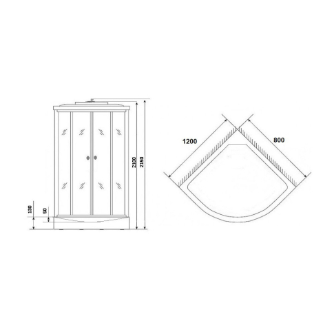 Душевая кабина Eco NG-4312-14R - картинка 3