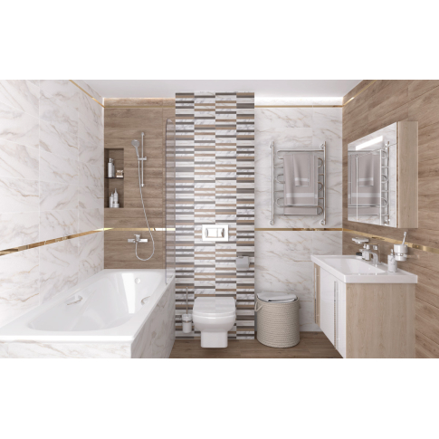 Milos-Joy микс 20х60 мозаика матовая - картинка 4