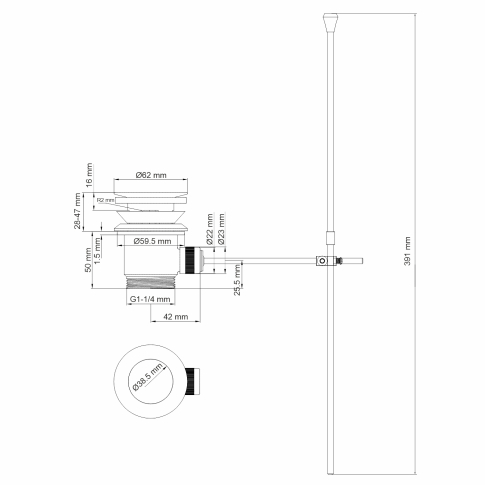 Sauer 7106 Смеситель для биде - картинка 4