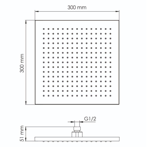 A359 Верхняя душевая насадка - картинка 3