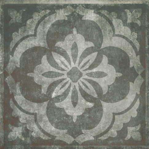 Mandala Cian 19,6x19,6 керамический гранит матовый карвинг - картинка 1