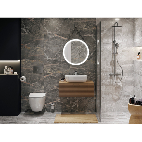 Wonderstone листья серый 29,7x59,8 керамический гранит матовый - картинка 2