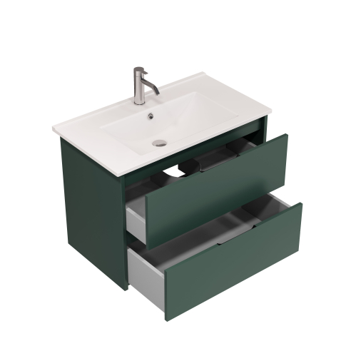 Тумба подвесная NORMA 80 под умыв-к Creavit SU 80, олива нордик матовый, LNO-WCAB-80-415 - картинка 12