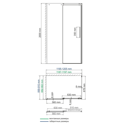 Dinkel 58R07 Душевой уголок - картинка 2