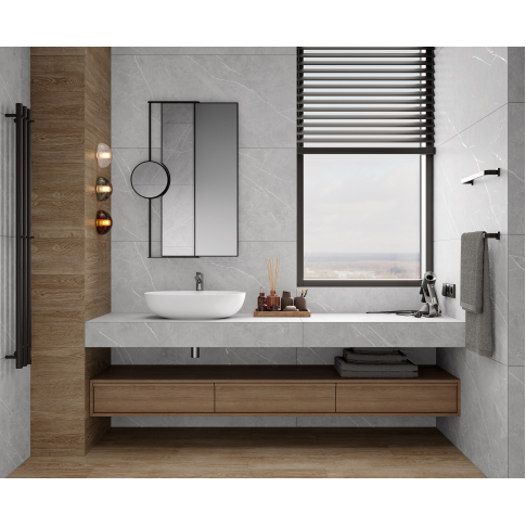 Lune Grigio серый 60x119,5 керамический гранит матовый карвинг LP6012G0061R - картинка 2