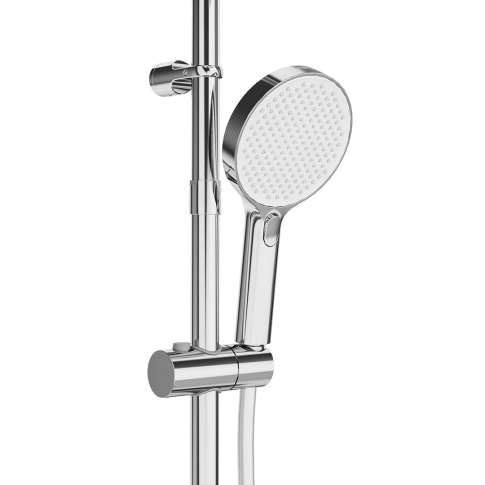 Душевая колонна FONTE на 3 потока с изливом, термостатом, хром FO.302.KM.CR - картинка 9