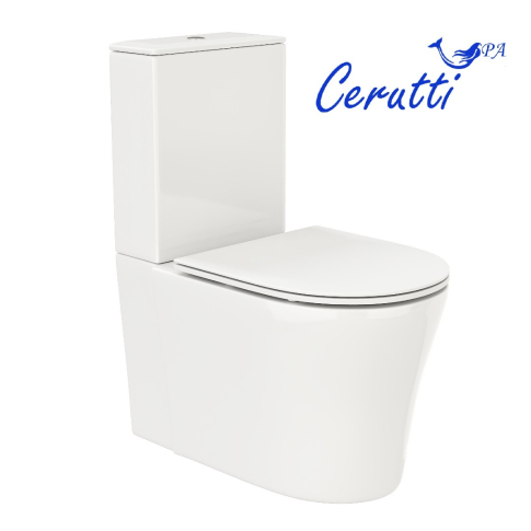 Унитаз напольный SANTA безободковый с крышкой duroplast, soft-close, белый, CT8916 - картинка 1