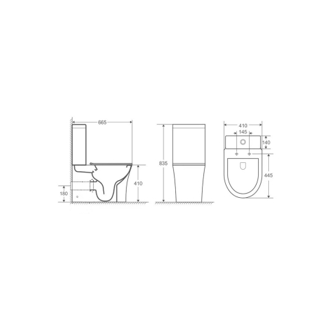 Унитаз напольный SANTA безободковый с крышкой duroplast, soft-close, белый, CT8916 - картинка 3