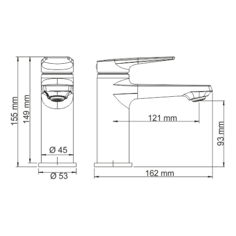 Wiese 8403 Смеситель для умывальника - картинка 3