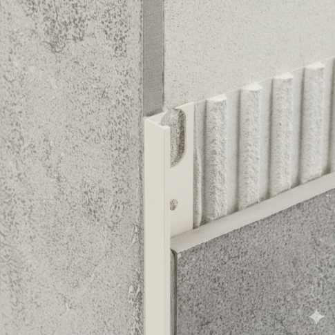 Профиль из алюминия декоративный L-образный ZV10 №100 (Белый)																													 - картинка 3