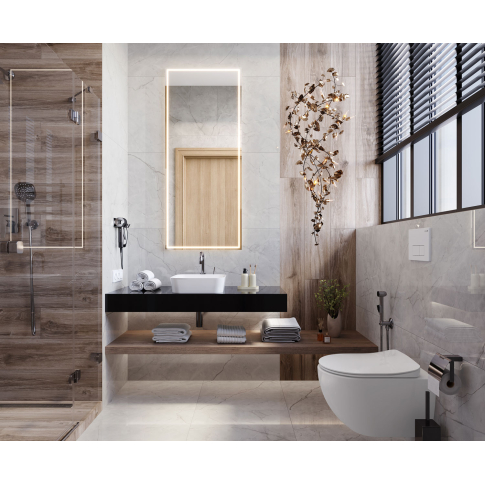 Connect Pearl серый светлый 60х119,5 керамогранит матовый - картинка 3