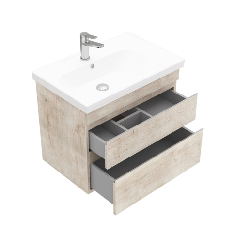 Тумба подвесная SARGAS 70 под умыв-к Cerastyle Frame 70, дуб Йорк, LS-WCAB-70-221 - картинка 3