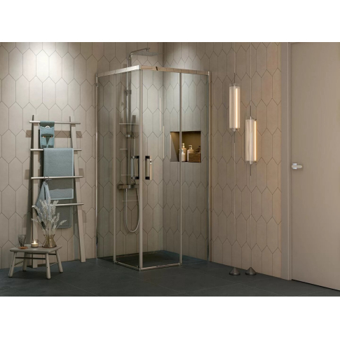Шторка на ванну VETRO, раздвижная, покрытие Easy clean, черный матовый VE.100.BSD.BLK.M - картинка 5
