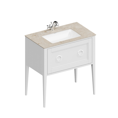 Тумба напольная Plaza Classic NEO 80, белая матовая - картинка 1