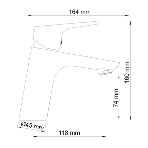 Lippe 4503 Смеситель для умывальника - картинка 3