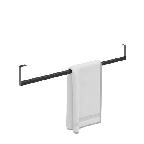 Держатель для полотенец к раковинам LOGICA 90 с крепежом, черный матовый - картинка 1