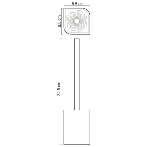 Elba K-2727 Щетка для унитаза - картинка 4