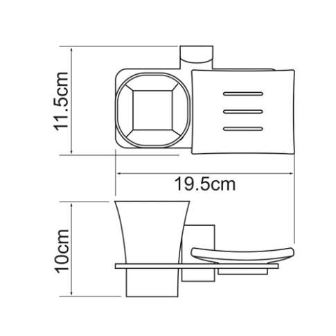 Leine K-5026 Держатель стакана и мыльницы - картинка 3