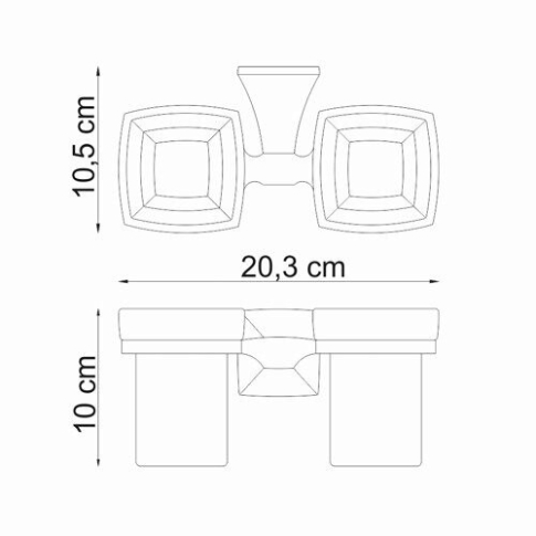 Wern K-2528D Подстаканник двойной - картинка 4