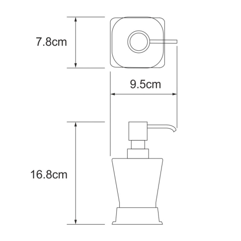 Amper K-5499BLACK Дозатор для жидкого мыла - картинка 4