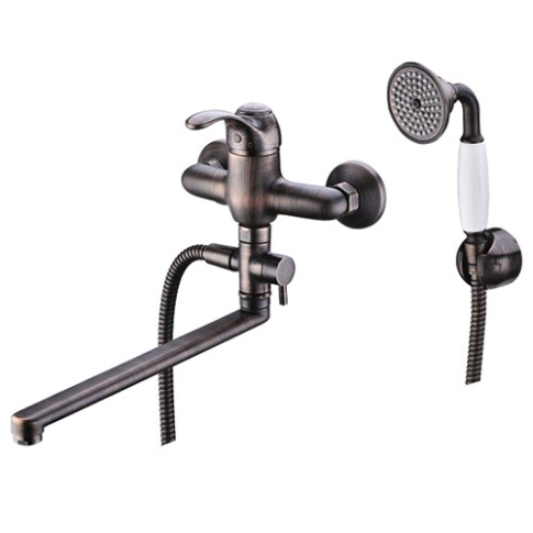 1302L Isar смеситель для ванной с длинным изливом - картинка 1