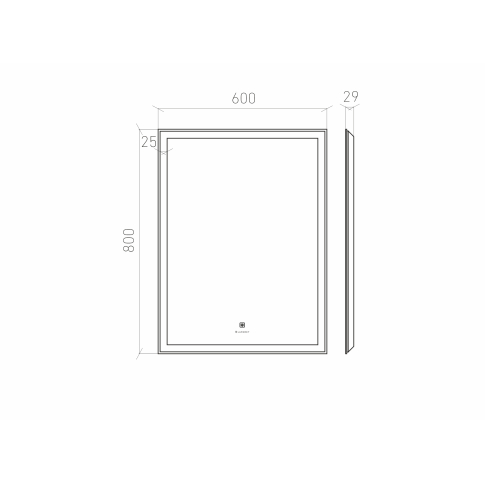Зеркало Venus 60х80 с LED подсветкой без подогрева - картинка 4
