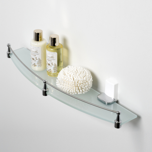 Leine K-5044WHITE Полка стеклянная с бортиком - картинка 3