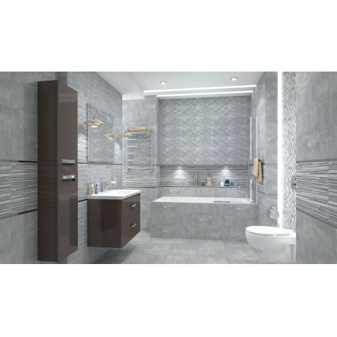 Alcor декор Attimo серый 20х60 - картинка 4