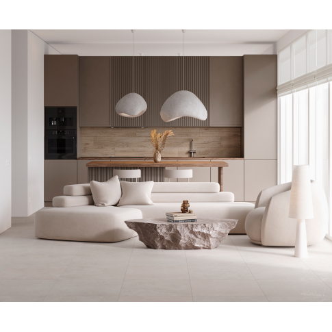 Charon Cream 60х120 керамогранит структурный матовый карвинг - картинка 2