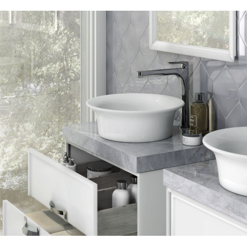 Умывальник Canaletto 40х40 накладной белый - картинка 2