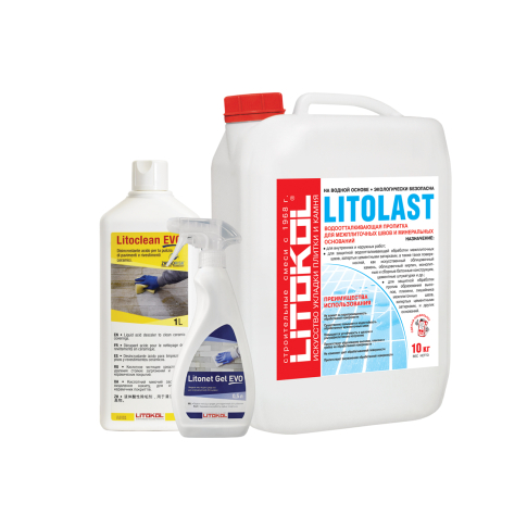 Жидкое средство Litoclean Evo для удаления цементной фуги 1 л - картинка 2