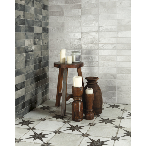 Lefleur Black 19,6x19,6 керамический гранит матовый карвинг - картинка 2