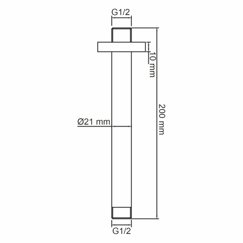 A233 Потолочный излив для душа - картинка 3