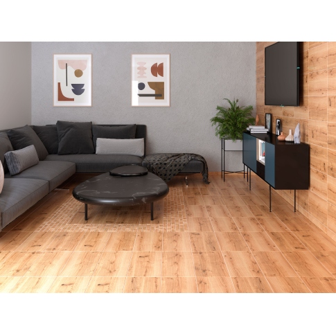 Woodhouse светло-серый 7x59,8 плинтус рельефный матовый - картинка 6