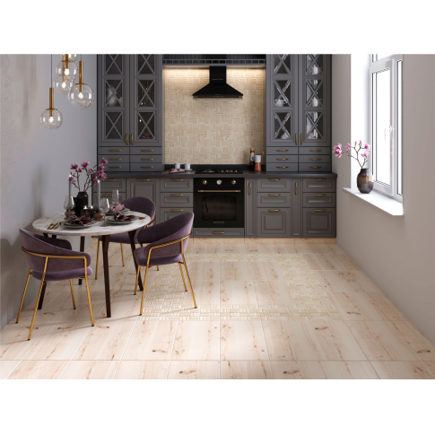 Woodhouse светло-серый 7x59,8 плинтус рельефный матовый - картинка 7