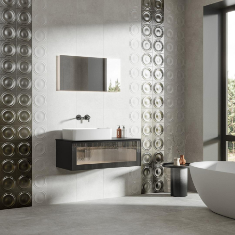 Арль металл 20x20 декор глянцевый структурный KMD2OBE003BR - картинка 2