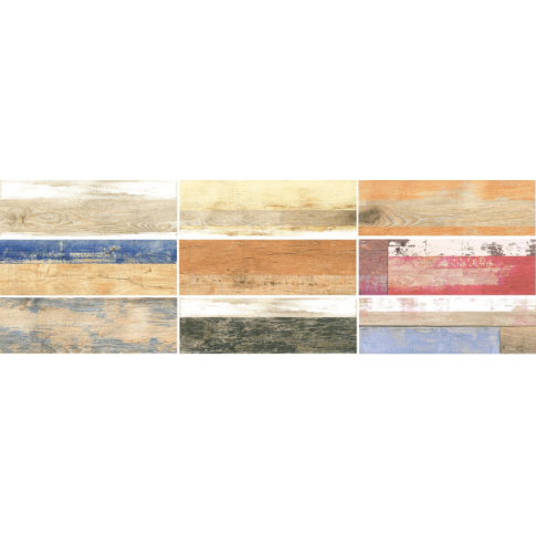 Colorwood многоцветный 18,5x59,8 керамический гранит матовый структурный - картинка 1