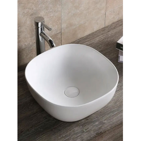 Умывальник накладной 41х41, квадратный, белый, CR0077 - картинка 5