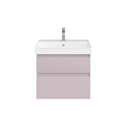 Тумба подвесная CUBO 60 см, цвет мальва матовый - картинка 5