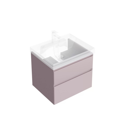 Тумба подвесная CUBO 60 см, цвет мальва матовый - картинка 1