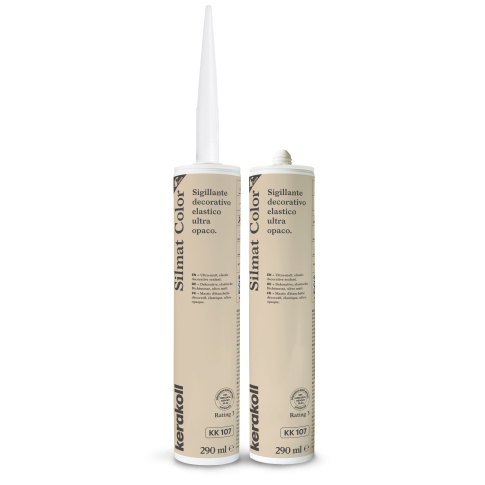 Герметик силиконовый KeraKoll Silmat Color матовый КК107 Античный белый 290 мл - картинка 1