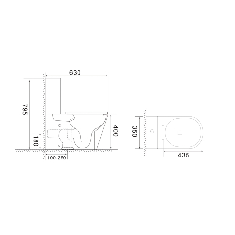Унитаз напольный PIERA Tornado безободковый с крышкой duroplast, soft-close, белый, CT10560 - картинка 3