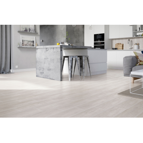 Finwood белый 18,5x59,8 керамический гранит матовый структурный - картинка 3