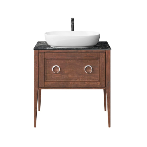 Тумба напольная Plaza Classic NEO 80 1+1 ящик, орех матовый - картинка 1