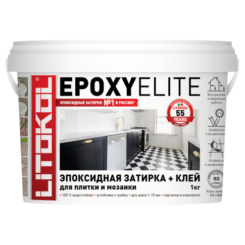 Фуга EpoxyElite 03 Жемчужно-серый 1 кг  - картинка 1