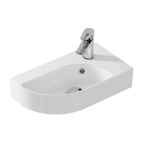 Умывальник Cameo 45 правый белый - картинка 1