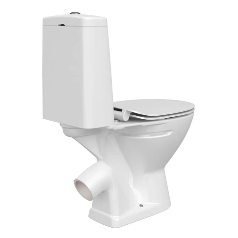 Унитаз-компакт FLAVIS 031 3/6л. (косой вып, дюр. сид. slim, lifting, easy-off, ниж. под.) белый, 1с, 64288 - картинка 4