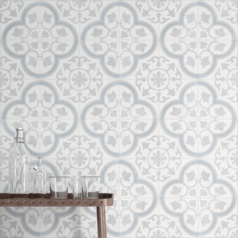 Cambridge White 19,6x19,6 керамический гранит матовый карвинг - картинка 2