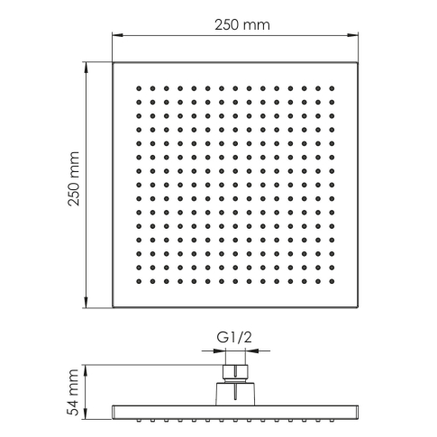 A358 Верхняя душевая насадка - картинка 3