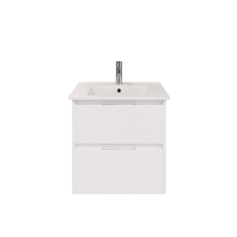 Тумба подвесная NORMA 60 под умыв-к Creavit SU 60, белый шелк матовый, LNO-WCAB-60-411 - картинка 6